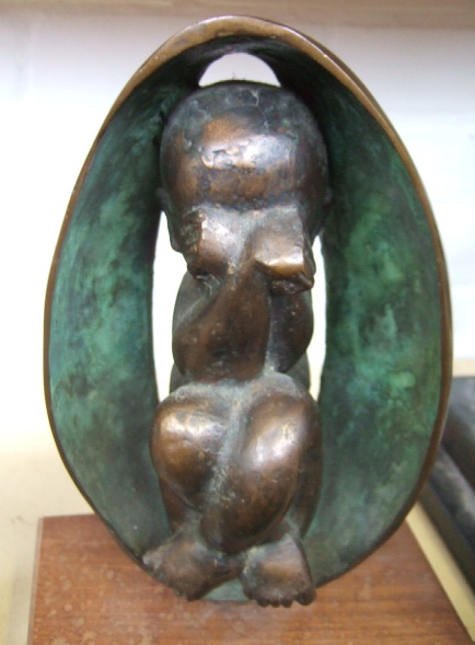 Appraisal: Catharni Stern Embryo patinated bronze label to the base cm