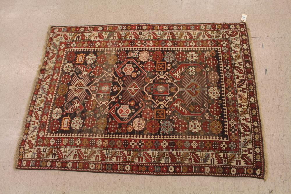 Appraisal: ANTIQUE CAUCASIAN AREA RUG Kuba Quba area northeastern Caucasus region