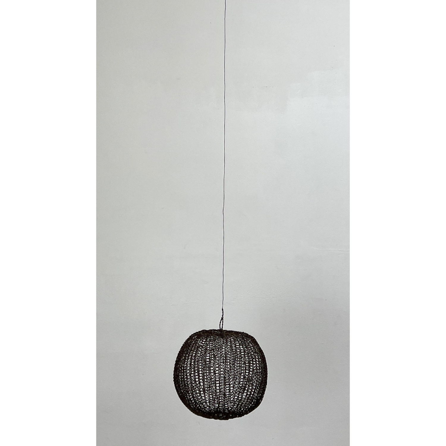 Appraisal: Ruth Asawa Inspired hanging chain link orb sculpture Crocheted Metal