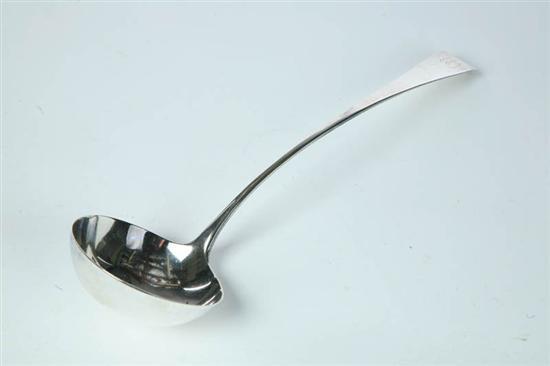 Appraisal: GEORGE III SILVER LADLE Marked for London - and Peter