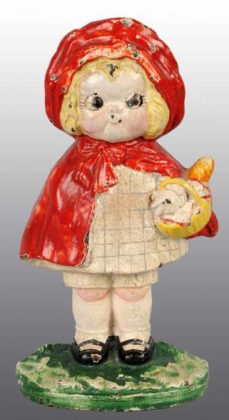 Appraisal: Cast Iron Little Red Riding Hood Doorstop Description Made by