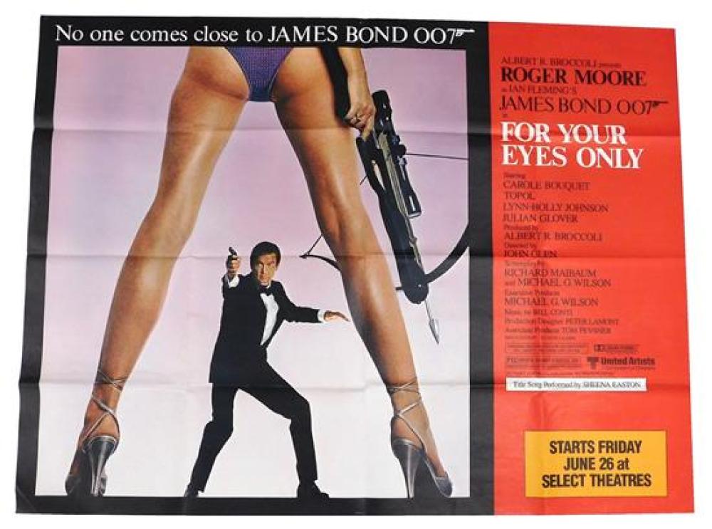 Appraisal: Original James Bond Subway Movie Poster For Your Eyes Only