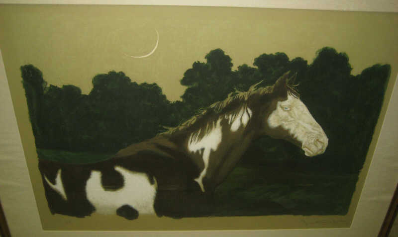 Appraisal: JAMIE WYETH AMERICAN B MOON AND THE HORSE color lithograph