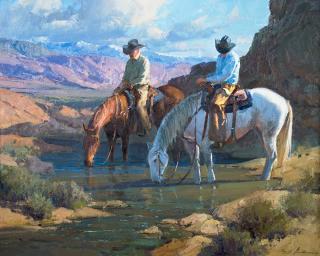 Appraisal: Day's End at Mint Springs by Bill Anton Bill Anton