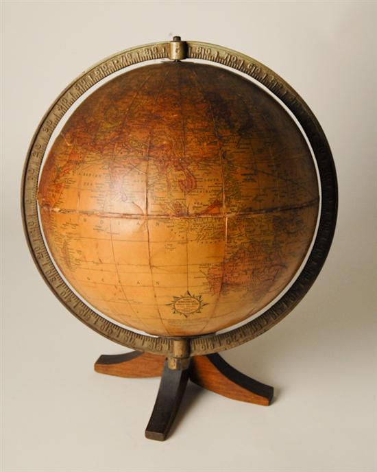 Appraisal: A Cram's Universal Terrestrial Globe on an iron and wood