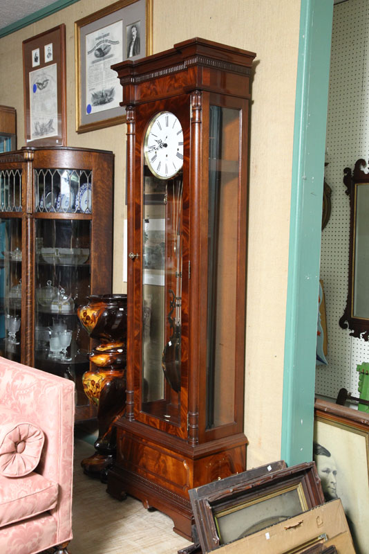 Appraisal: TALL CASE CLOCK Sligh cable wound clock with triple chime