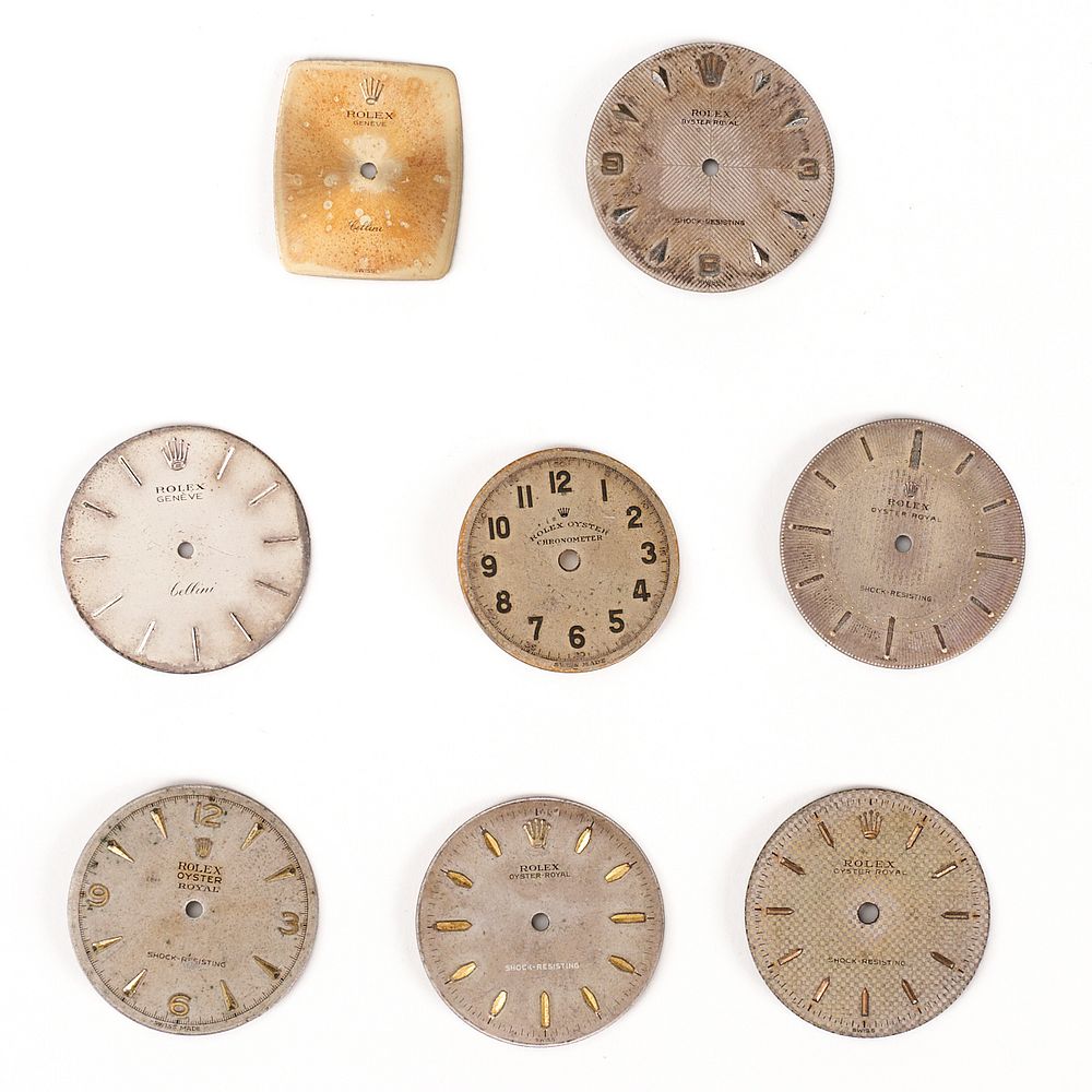 Appraisal: Grp Rolex Watch Face Dials - Oyster Cellini Group of