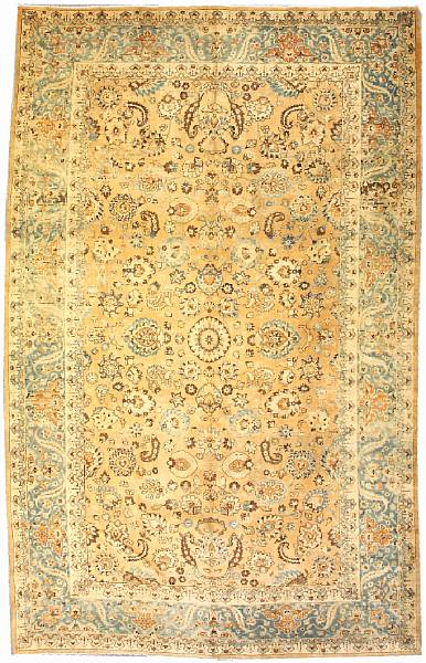 Appraisal: A Tabriz carpet Northwest Persia late th century size approximately