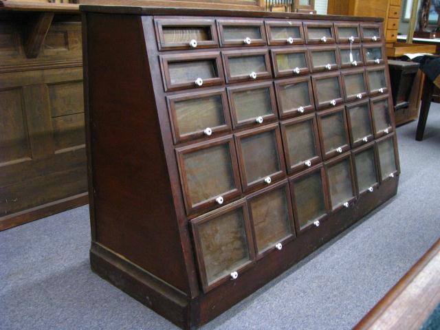 Appraisal: Antique seed cabinet from general store in Eaton OH with