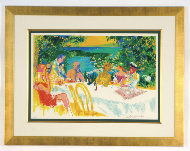 Appraisal: LEROY NEIMAN SERIGRAPH American born titled Wine Alfresco in by