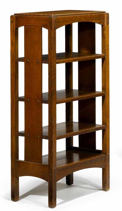 Appraisal: Arts and Crafts oak bookshelf limbert arts and crafts furniture