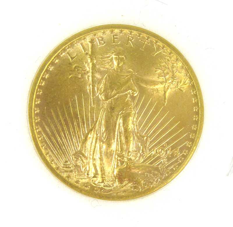 Appraisal: U S TWENTY DOLLAR GOLD COIN Saint Gaudens type -S