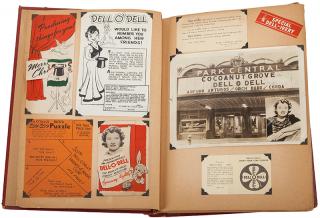 Appraisal: O Dell Dell Delia Newton Scrapbook of Dell O Dell