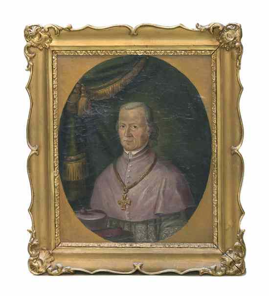 Appraisal: Artist Unknown Continental School Portrait of a Gentleman oil on