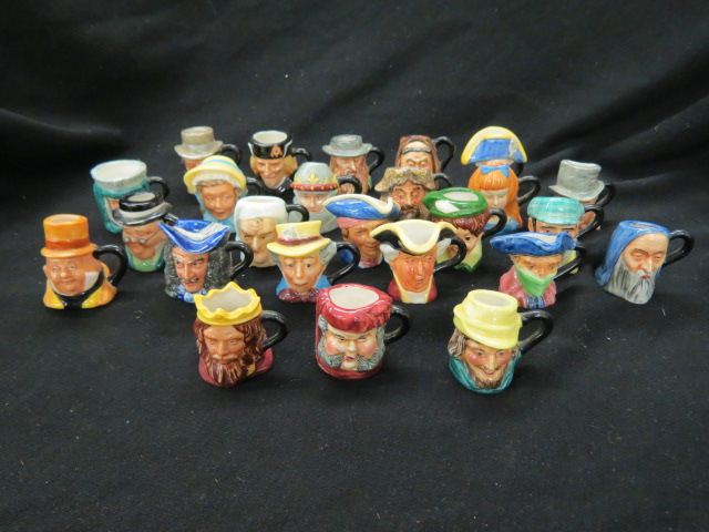 Appraisal: pc Character Mug Collection all tiny size all different excellent