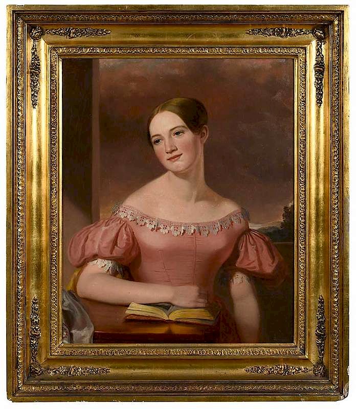 Appraisal: American or English School th century Young Woman in Pink