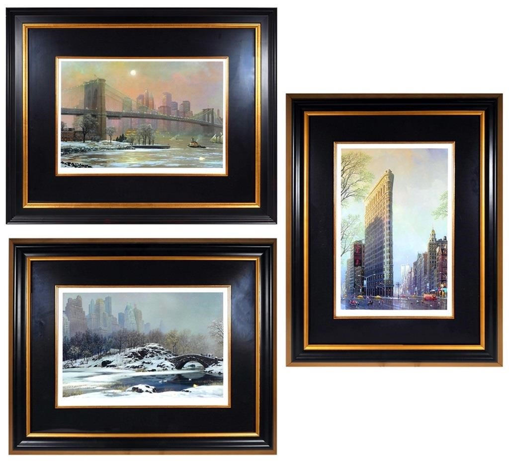 Appraisal: Lot of limited edition prints showing New York City scenes