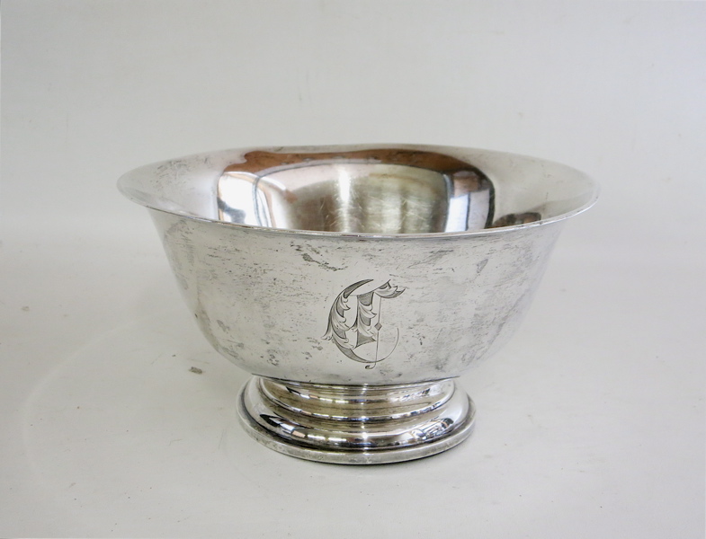 Appraisal: STERLING SILVER FOOTED CENTERPIECE BOWL by Frank M Whiting Diameter