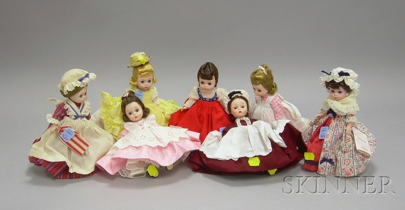 Appraisal: Seven Madame Alexander Character Dolls five Little Women and two