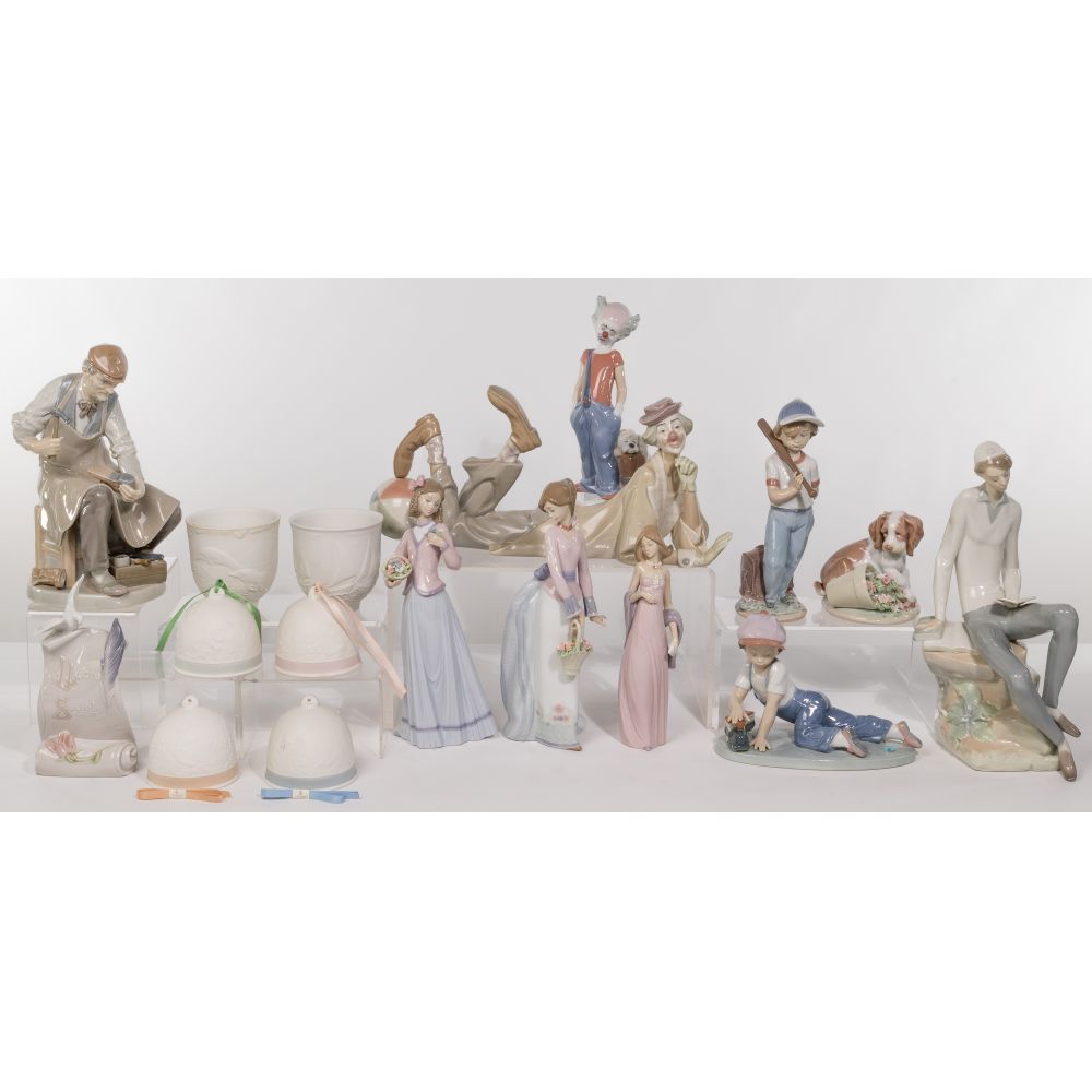 Appraisal: LLADRO FIGURINE ASSORTMENT items including Destination Big Top retired Innocence