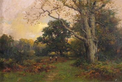 Appraisal: Frederick Golden Short - A New Forest Glade Signed and