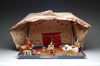 Appraisal: SCHOENHUT CIRCUS TENT ANIMALS FIGURES ETC A larger tent approximately