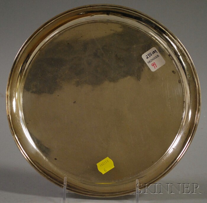 Appraisal: Lebkuecher Co Sterling Silver Round Tray dia in approx troy