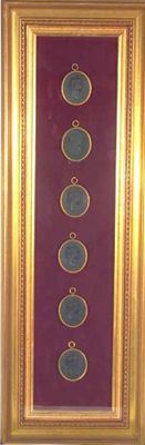 Appraisal: Twelve Wedgwood oval black basalt portrait medallions of Roman Emperors