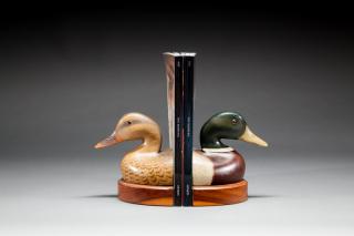 Appraisal: Mallard Bookends by Wildfowler Decoys Mallard BookendsWildfowler Decoys - Old