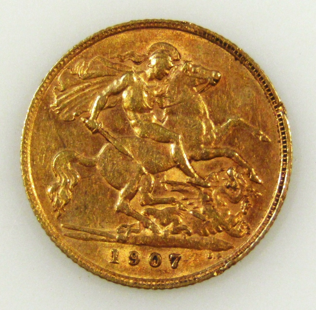 Appraisal: An Edward VII gold half sovereign date