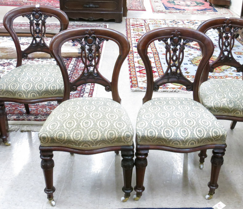 Appraisal: A SET OF SIX VICTORIAN DINING OR PARLOR CHAIRS Scottish