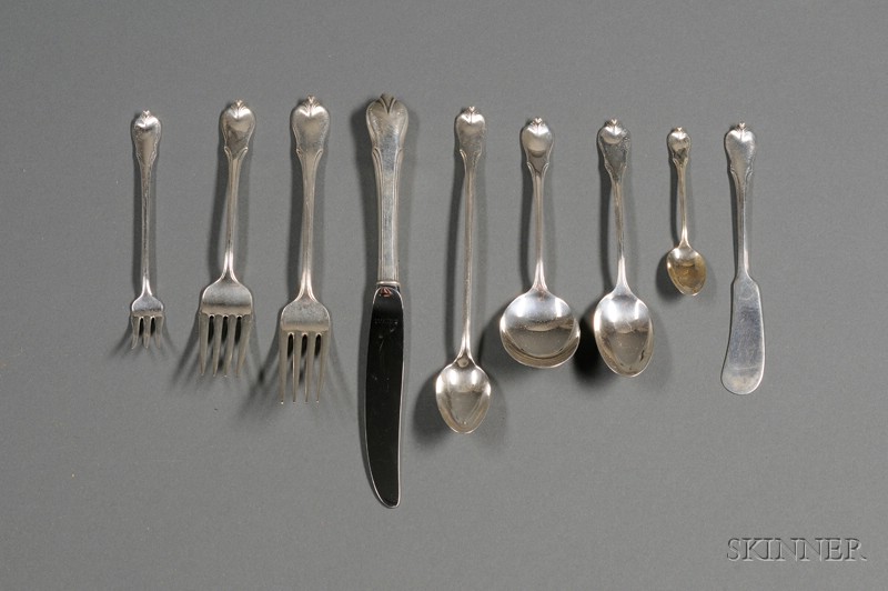 Appraisal: Wallace Sterling Grand Colonial Flatware Service comprising twenty-four teaspoons twenty-four