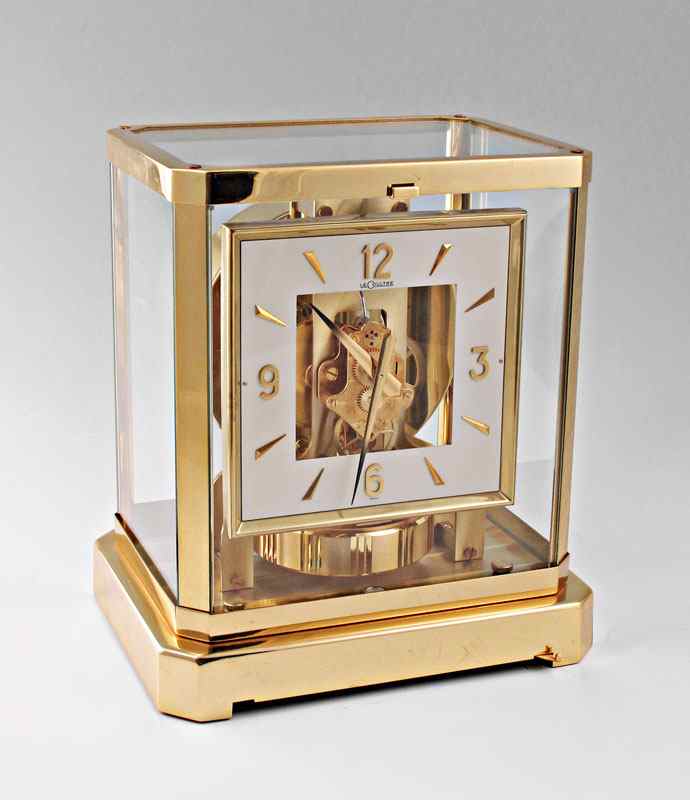 Appraisal: LE COULTRE ATMOS CLOCK Brass case with glass sides and