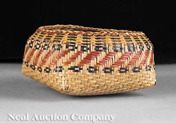 Appraisal: A Small Single Weave Chitimacha Bowl-Shaped Basket attributed to the