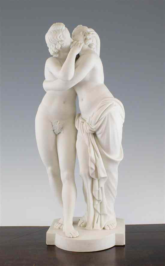 Appraisal: A Minton Parian group of Cupid and Psyche inscribed to