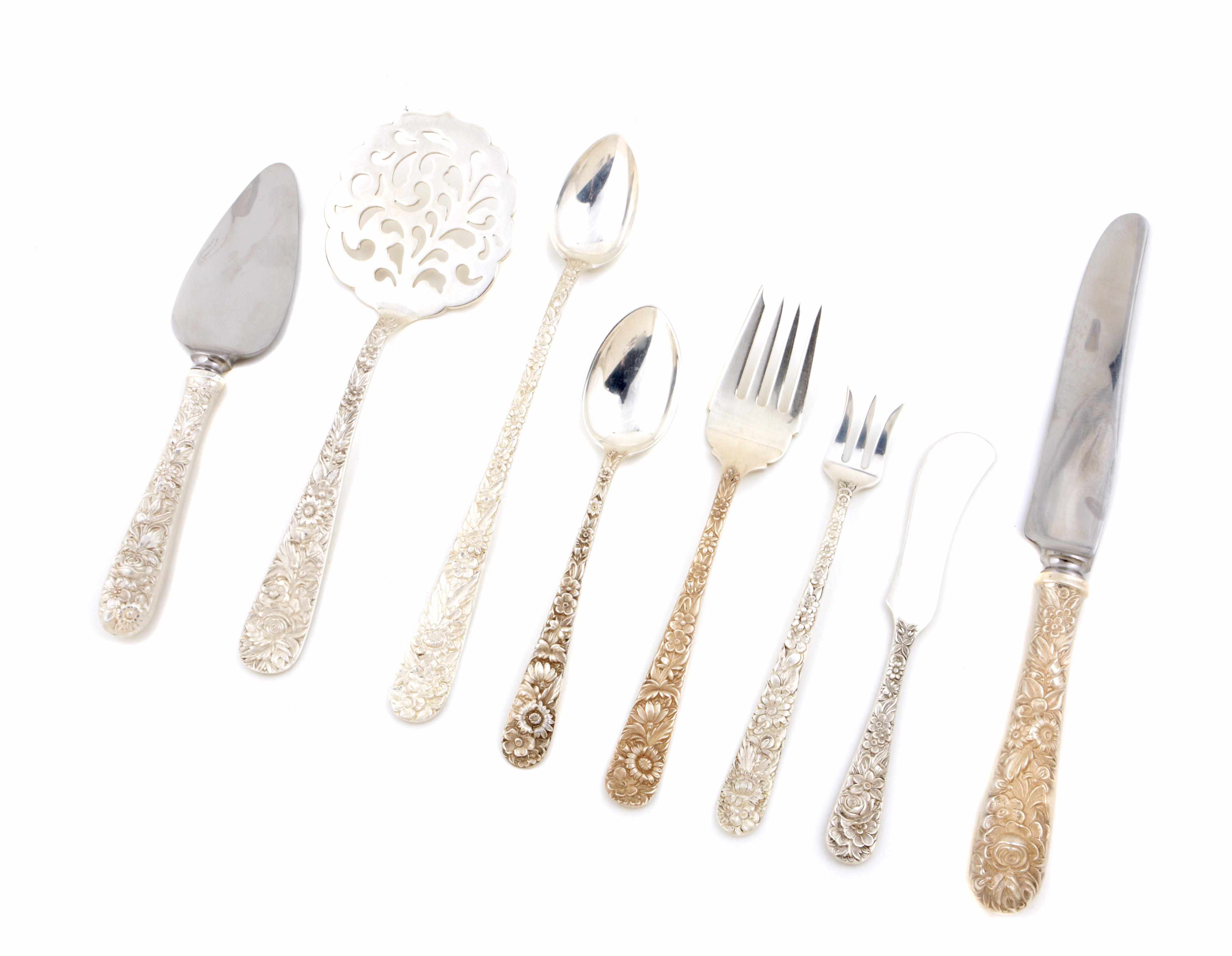 Appraisal: A sterling flatware set with case S Kirk and Son