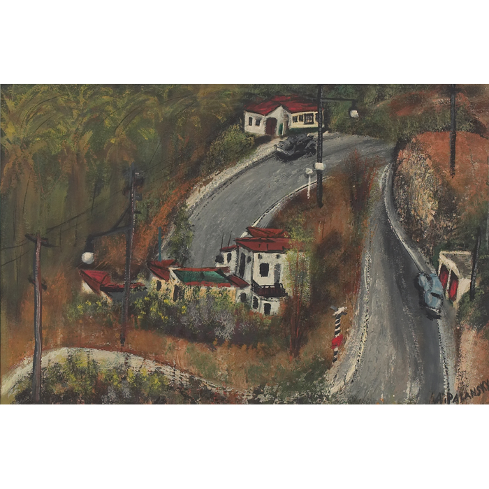 Appraisal: Abraham Palansky American b ''Winding Road '' c oil ''