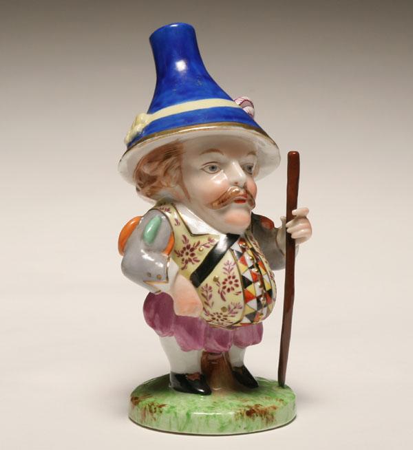 Appraisal: Derby style Mansion House porcelain dwarf disproportionate body form with