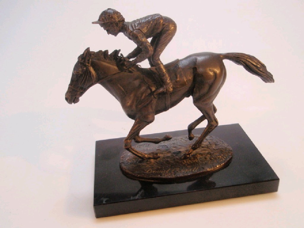 Appraisal: After David Cornell Champion Finish Lester Piggott riding Nijinsky patinated