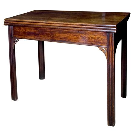 Appraisal: George III Mahogany Triple-Top Games Table Estimate -