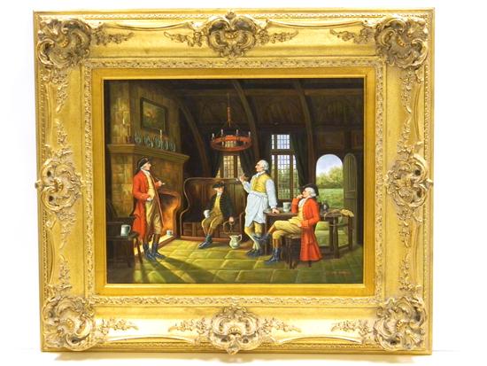 Appraisal: J Van Essen oil on board two British redcoats and