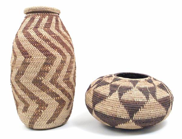 Appraisal: A group of African baskets height of largest in diameter