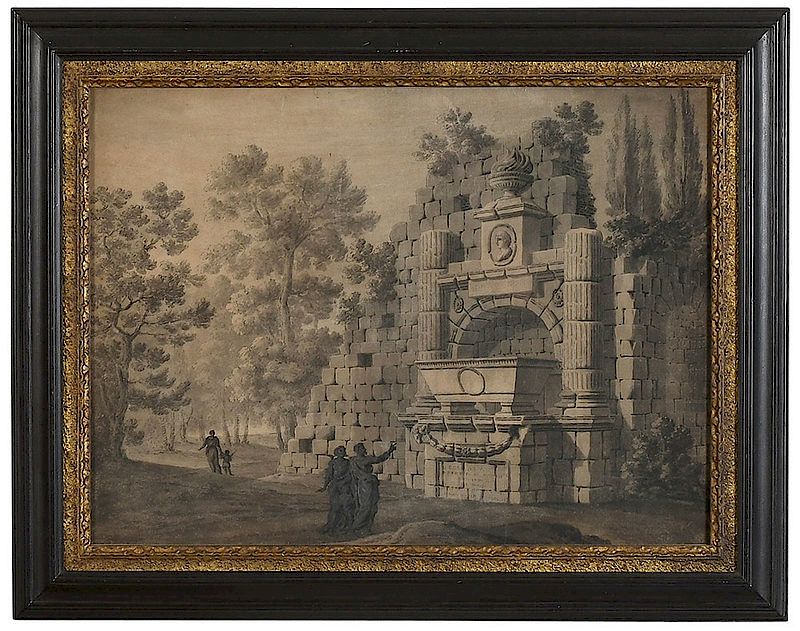 Appraisal: Circle of Giovanni Battista Piranesi Italian A Fantasy View of