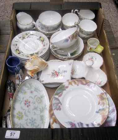 Appraisal: Tray comprising Paragon Enchantment Part Tea Service Royal Doulton Miramont