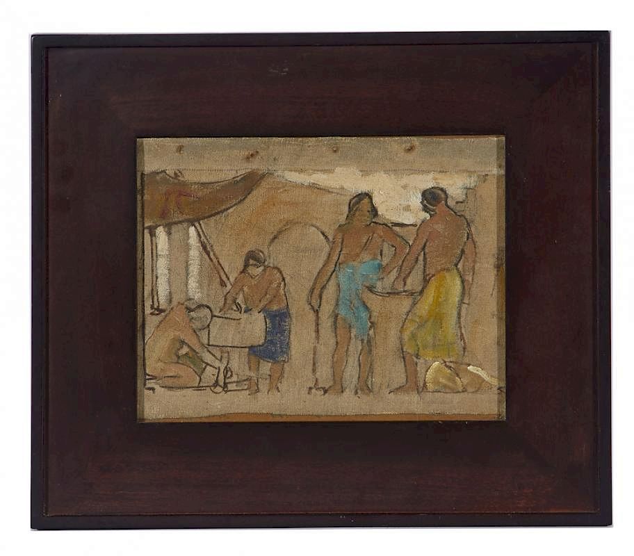 Appraisal: Joseph Raphael O C laid down sketch of figures Joseph