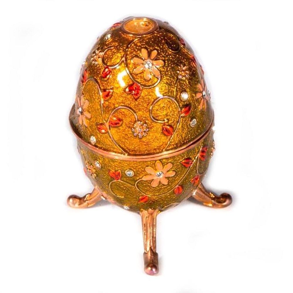 Appraisal: Decorative replica of a Russian enameled egg Decorative replica of