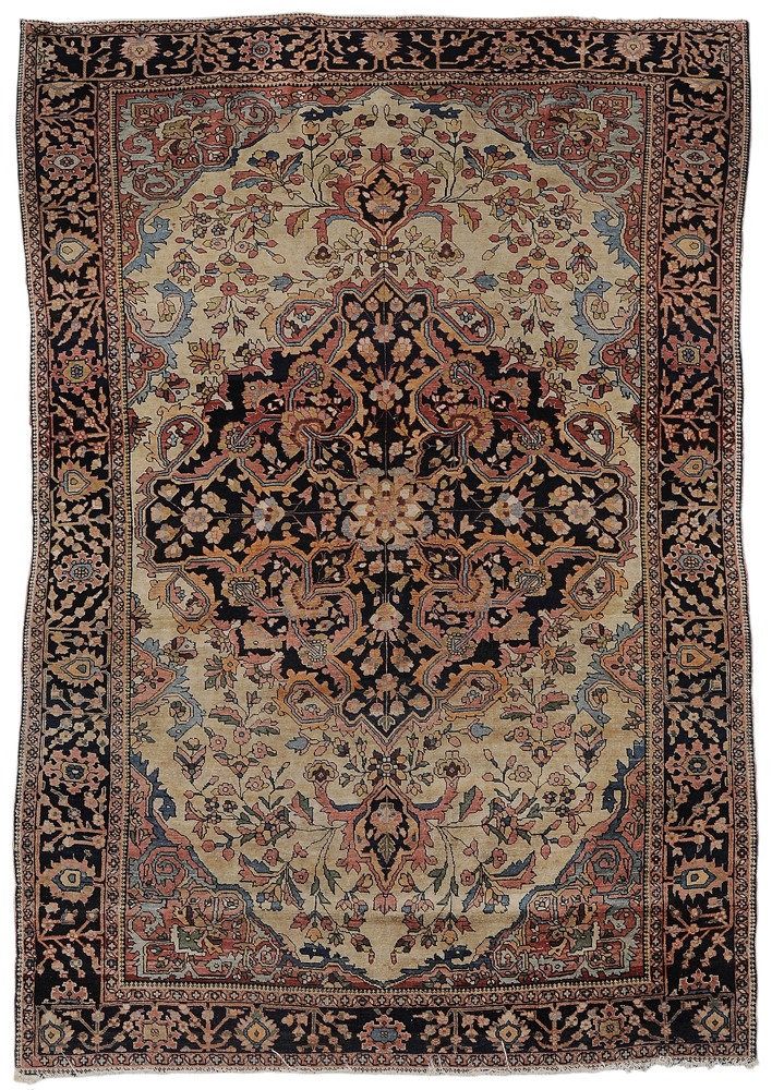 Appraisal: Ferahan Sarouk Rug Persian early th century finely woven with