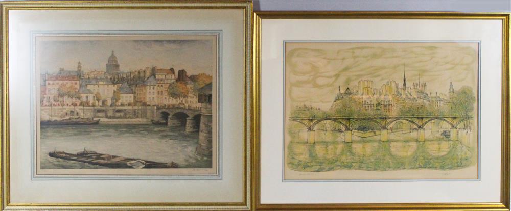 Appraisal: RENE LORRAIN along with ANOTHER PRINT FRENCH - LONDON Aquatint