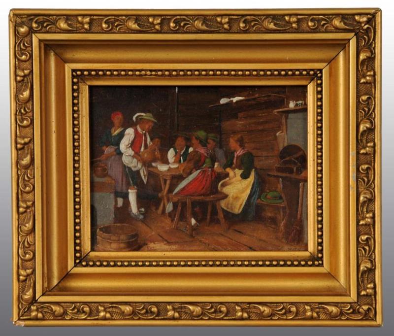 Appraisal: Oil on Board Painting by Defregger Description Franz Defregger Austrian