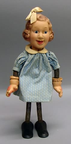 Appraisal: Ideal Doll Co Fanny Brice Flexy doll Compo head with